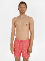 Red Mens Patterned Swimwear Tommy Hilfiger - Men