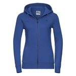 Blue women's hoodie with Authentic Russell zipper