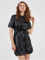 Black Shirt Leatherette Dress Noisy May Andy - Ladies