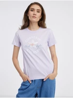 Light purple women's T-shirt Converse - Women