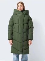 Khaki Ladies Quilted Coat Noisy May New Tally - Women