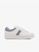 Blue and white women's sneakers on the Geox platform