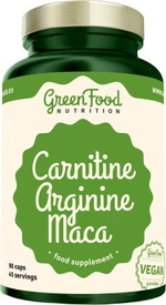 GREENFOOD NUTRITION Carnitin Arginin Maca 90 kapslí