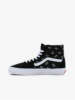 Vans Black Womens Floral Ankle Sneakers with Suede Details V - Women