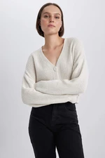 DEFACTO Regular Fit V-Neck Knitwear Cardigan