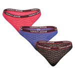 3PACK Women's Thongs Tommy Hilfiger multicolor