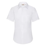 White poplin shirt with short sleeves Fruit Of The Loom