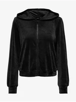 Women's Black Velvet Hoodie ONLY Rebel - Women