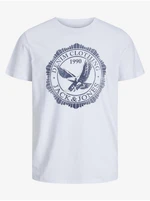 Men's White T-Shirt Jack & Jones Fonne - Men's