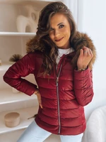 ESTELLA women's burgundy quilted jacket Dstreet