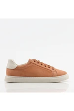 Hotiç Salmon Genuine Leather Women's Sneakers