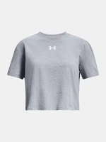 Under Armour Tričko UA CROP SPORTSTYLE LOGO SS-GRY - Holky