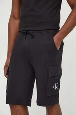 Kraťasy Calvin Klein Jeans pánské, černá barva, J30J325136