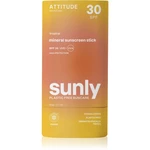 Attitude Sunly Sunscreen Stick minerální krém na opalování v tyčince SPF 30 Tropical 60 g