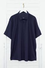 Trendyol Navy Blue Plus Size Shirt