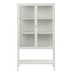 Biała metalowa witryna 88x132 cm Carmel – Unique Furniture