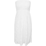 Dámské krajkové šaty bílé