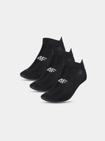 Pánske športové ponožky pod členok (3-balenie) 4F - čierne