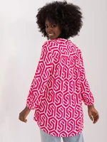 SUBLEVEL fuchsia viscose shirt blouse