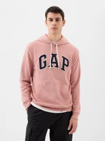 Old pink men's hooded sweatshirt GAP