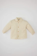 DEFACTO Baby Boy Shirt Collar Gabardine Long Sleeve Shirt