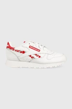 Dětské sneakers boty Reebok Classic CL LTHR bílá barva