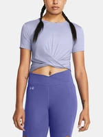 Fialové dámske tričko Under Armour Motion Crossover Crop SS