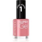 Rimmel Super Gel gélový lak na nechty bez použitia UV/LED lampy odtieň 035 Pop Princess Pink 12 ml