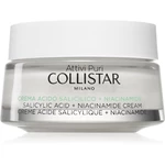 Collistar Attivi Puri Salicylic Acid + Niacinamide upokojujúci krém s kyselinou salicylovou 50 ml