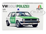 Skill 3 Model Kit 1978 Volkswagen Golf "Berlin Polizei (Police) Department" 1/24 Scale Model by Italeri