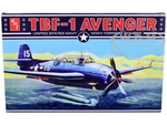 Skill 2 Model Kit Grumman TBF-1 Avenger Torpedo Bomber "United States Navy - WWII" 1/48 Scale Model by AMT