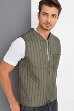 Y8611 DEWBERRY MEN'S VEST-KHAKI