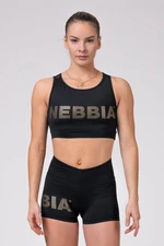 Dámský top Nebbia Intense Gold Mesh Mini Top 830 black XS