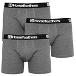 3PACK férfi #39;s boxerek Horsefeathers Dinasztia heather antracit (AM067B)