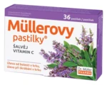 DR.MULLER Müllerovy pastilky šalvěj, vitamin C 36 ks