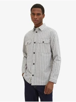 Grey Men's Striped Shirt Tom Tailor - Men