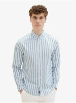 Men's striped shirt Tom Tailor - White and blue