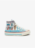 Blue and White Kids' Ankle Patterned Converse Sweet Scoops Sneakers - Boys