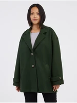 Dark Green Ladies Coat Noisy May Alicia - Ladies