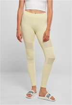 Women's Tech Mesh Leggings Soft Yellow