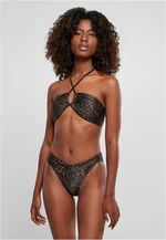 Women's Brown Bikini AOP Hot V Bikini