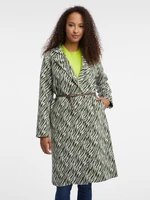 Orsay White-Black Women Patterned Coat - Women