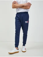 Tmavomodré pánske tepláky Tommy Jeans