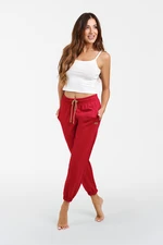 Women's long trousers Viva - crimson