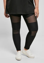 Women's Tech Mesh Rib Leggings - Black