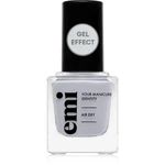 emi E.MiLac Gel Effect Ultra Strong lak na nehty s gelovým efektem bez použití UV/LED lampy odstín Light Drizzle #150 9 ml