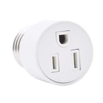 E26 3 Prong Light Socket To Plug Adapter Base Light Bulb To 2/3 Prong Outlet Plug Converter Light Bulb Socket Adapter Fit For