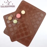 Silicone DIY Macaron Mold 30/48 Cavity Baking Mat Silicone Macaron Pastry Oven Baking Mould Sheet Mat Macaroon Sheet Bakeware