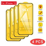 4PCS 9D Screen Protector Tempered Glass for IPhone 13 Pro Max Protective Glass for IPhone 13 Mini 13 Pro