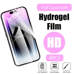 4PCS Hydrogel Film for IPhone 12 13 Pro Max Mini Screen Protectors for IPhone 11 12 Pro XS Max XR X 6 7 8 Plus SE Film Not Glass